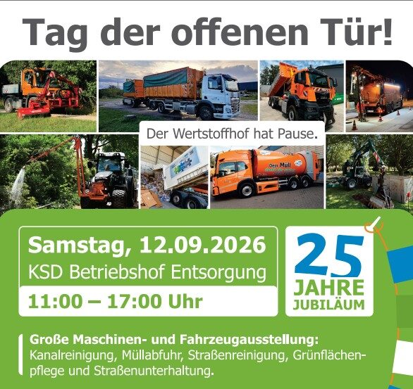 KSD – Kommunaler Servicebetrieb Dorsten: Tag der offenen Tür! | Der Wertstoffhof hat Pause