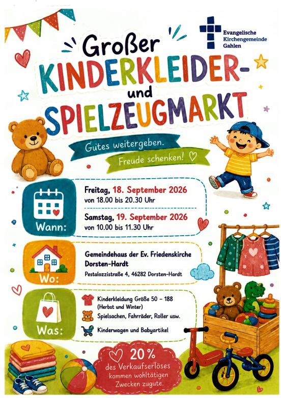 Großer Kinderkleider- und Spielzeugmarkt
