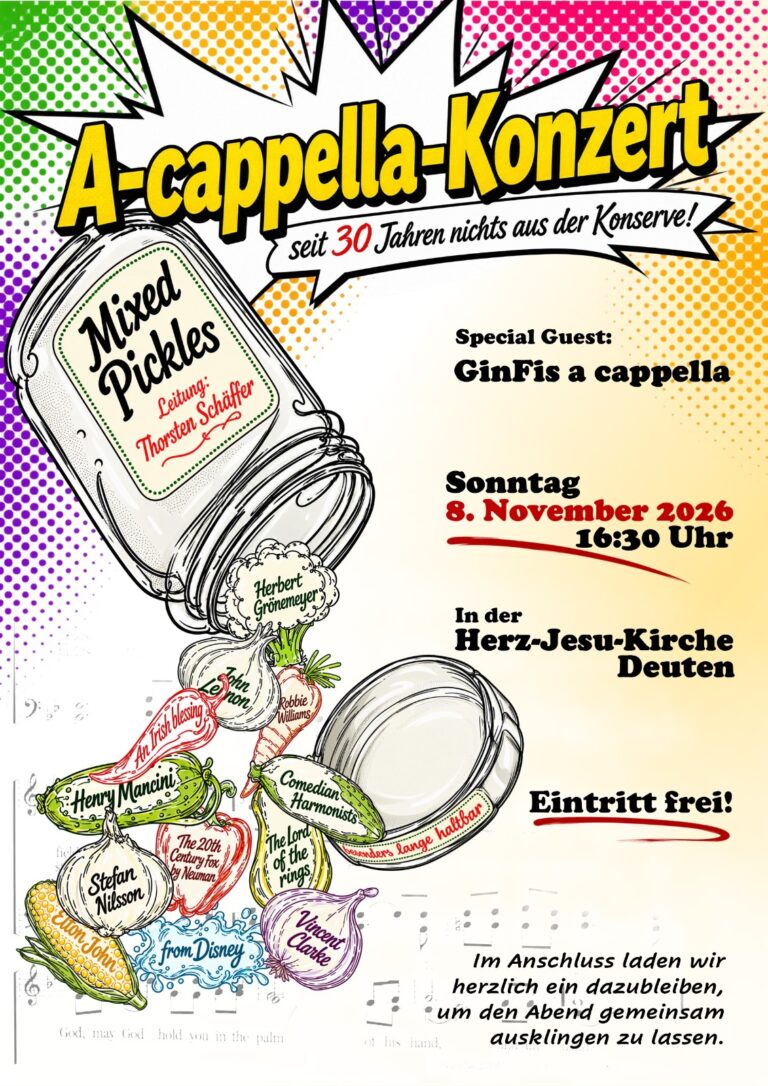 Mixed Pickles: A-cappella-Konzert – seit 30 Jahren nichts aus der Konserve!